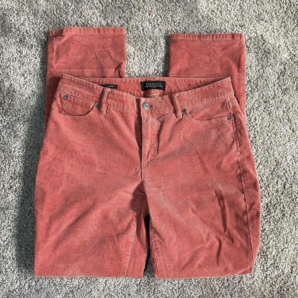TALBOTS mid ride VINTAGE straight leg corduroys